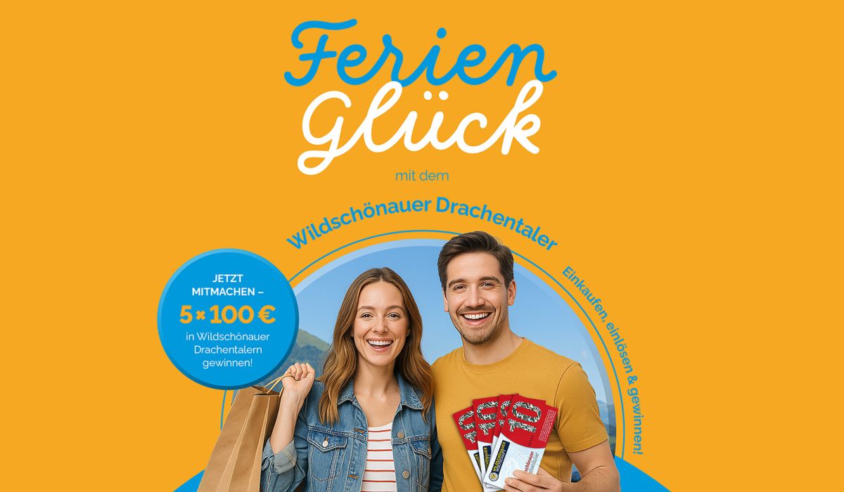 Flyer von der Aktion "Ferienglück mit dem Wildschönauer Drachentaler"